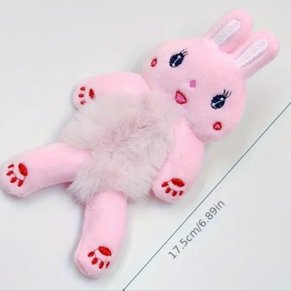 Plush Hair Tie - Soft, Stretchy Elastic Ponytail Holder 4-bundle - Picture 5 of 6